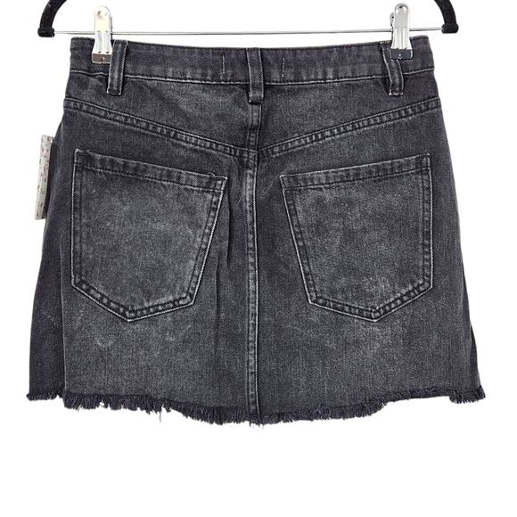 NWT We the Free Zip It Up Washed Denim Mini Skirt Size 25 - Picture 5 of 9